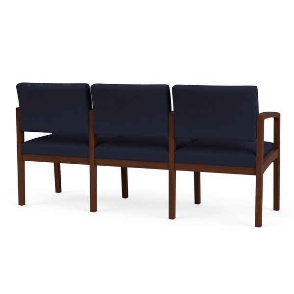 Lesro Lenox 3 Seat Tandem Seating W/ Arms, 65 in W 26 in L 31.5 in H LW3103 - main